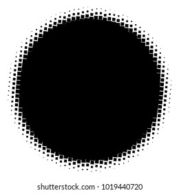 Halftone element. Abstract geometric graphic with half-tone pattern