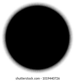 Halftone element. Abstract geometric graphic with half-tone pattern