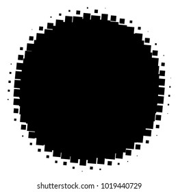 Halftone element. Abstract geometric graphic with half-tone pattern