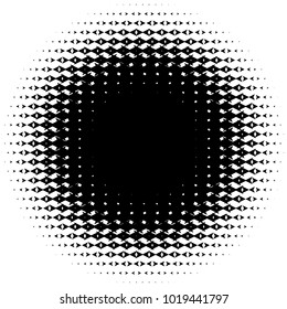 Halftone element. Abstract geometric graphic with half-tone pattern