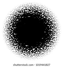 Halftone element. Abstract geometric graphic with half-tone pattern