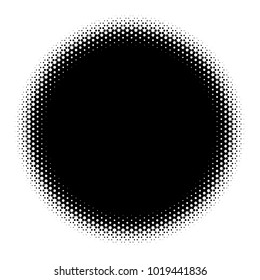 Halftone element. Abstract geometric graphic with half-tone pattern