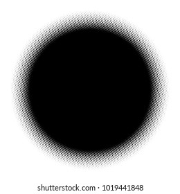 Halftone element. Abstract geometric graphic with half-tone pattern