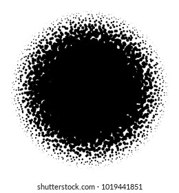 Halftone element. Abstract geometric graphic with half-tone pattern