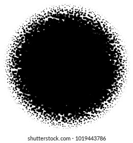 Halftone element. Abstract geometric graphic with half-tone pattern