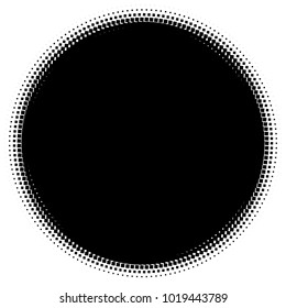 Halftone element. Abstract geometric graphic with half-tone pattern