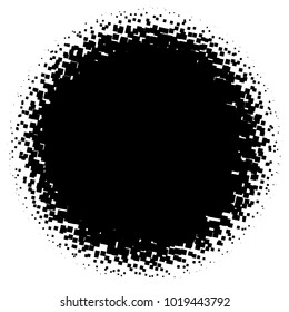 Halftone element. Abstract geometric graphic with half-tone pattern