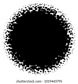 Halftone element. Abstract geometric graphic with half-tone pattern