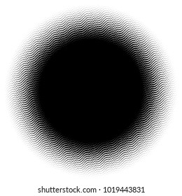 Halftone element. Abstract geometric graphic with half-tone pattern