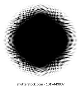 Halftone element. Abstract geometric graphic with half-tone pattern