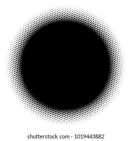 Halftone element. Abstract geometric graphic with half-tone pattern