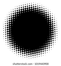 Halftone element. Abstract geometric graphic with half-tone pattern