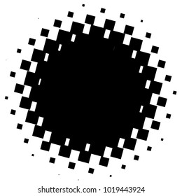 Halftone element. Abstract geometric graphic with half-tone pattern