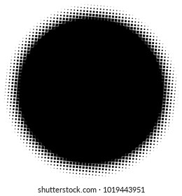 Halftone element. Abstract geometric graphic with half-tone pattern