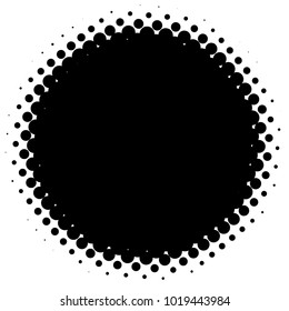 Halftone element. Abstract geometric graphic with half-tone pattern