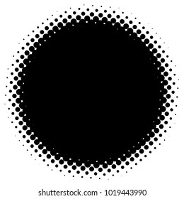 Halftone element. Abstract geometric graphic with half-tone pattern