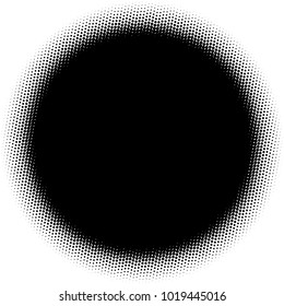 Halftone element. Abstract geometric graphic with half-tone pattern