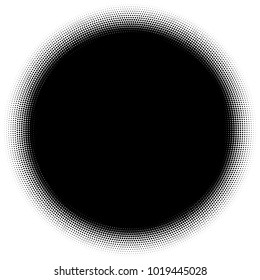 Halftone element. Abstract geometric graphic with half-tone pattern