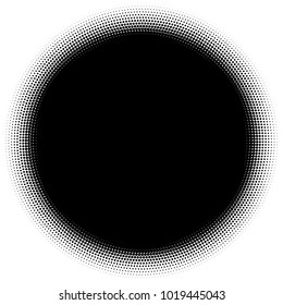 Halftone element. Abstract geometric graphic with half-tone pattern