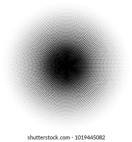 Halftone element. Abstract geometric graphic with half-tone pattern