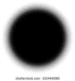 Halftone element. Abstract geometric graphic with half-tone pattern