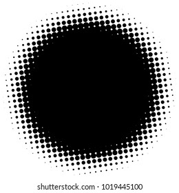 Halftone element. Abstract geometric graphic with half-tone pattern