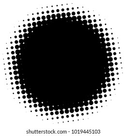 Halftone element. Abstract geometric graphic with half-tone pattern