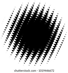 Halftone element. Abstract geometric graphic with half-tone pattern