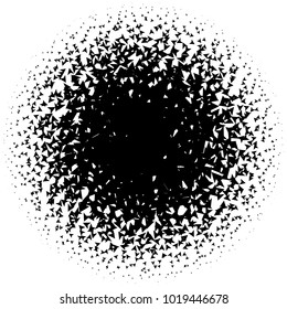 Halftone element. Abstract geometric graphic with half-tone pattern