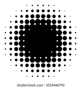 Halftone element. Abstract geometric graphic with half-tone pattern