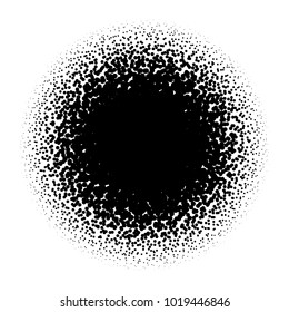 Halftone element. Abstract geometric graphic with half-tone pattern