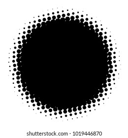 Halftone element. Abstract geometric graphic with half-tone pattern