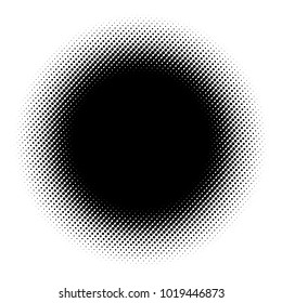 Halftone element. Abstract geometric graphic with half-tone pattern
