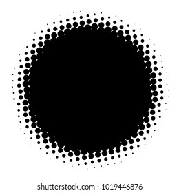 Halftone element. Abstract geometric graphic with half-tone pattern
