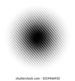 Halftone element. Abstract geometric graphic with half-tone pattern