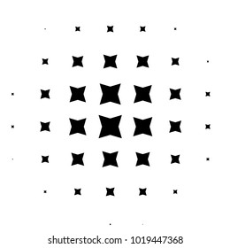 Halftone element. Abstract geometric graphic with half-tone pattern