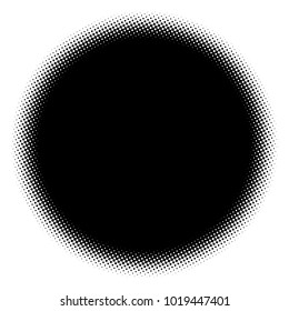 Halftone element. Abstract geometric graphic with half-tone pattern