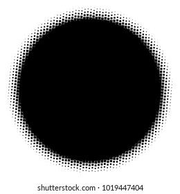 Halftone element. Abstract geometric graphic with half-tone pattern