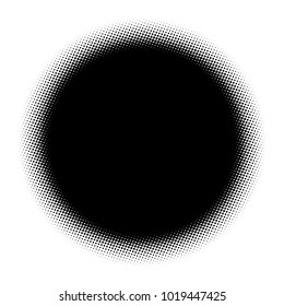 Halftone element. Abstract geometric graphic with half-tone pattern