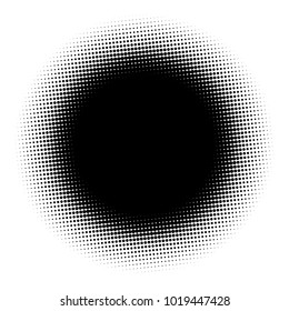 Halftone element. Abstract geometric graphic with half-tone pattern