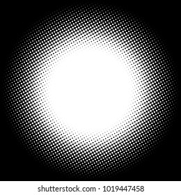Halftone element. Abstract geometric graphic with half-tone pattern