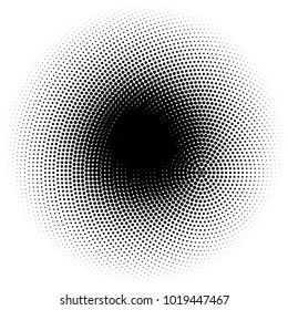 Halftone element. Abstract geometric graphic with half-tone pattern