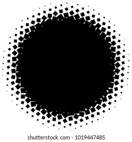 Halftone element. Abstract geometric graphic with half-tone pattern