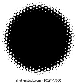 Halftone element. Abstract geometric graphic with half-tone pattern