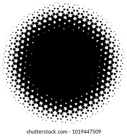 Halftone element. Abstract geometric graphic with half-tone pattern