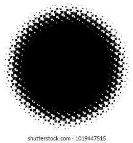 Halftone element. Abstract geometric graphic with half-tone pattern