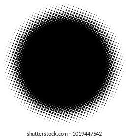 Halftone element. Abstract geometric graphic with half-tone pattern