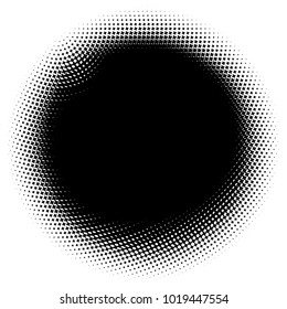 Halftone element. Abstract geometric graphic with half-tone pattern