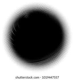 Halftone element. Abstract geometric graphic with half-tone pattern