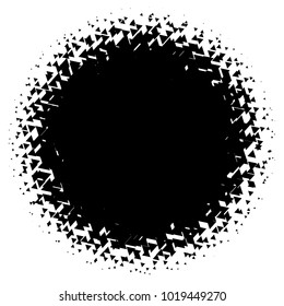 Halftone element. Abstract geometric graphic with half-tone pattern